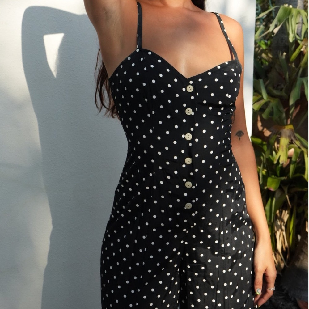 Vintage 1990s polka dot jumpsuit! - Picture 3 of 6